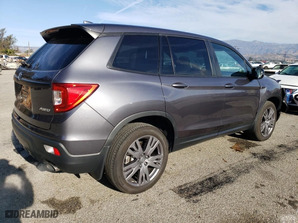 2019 Honda Passport EX-L with VIN 5FNYF8H52KB024840, listed as a Copart auction lot 43557295 with 40,809 mi miles and Salvage Title. Bid and sale history available at carsss.com. Image 3.