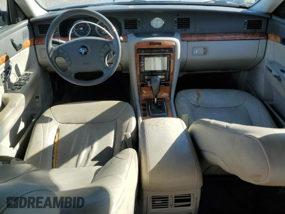 2006 Kia Amanti z VIN KNALD124165086600, wystawiony jako Copart lot #79354294 z przebiegiem 110 537 mil mil oraz Tytuł czysty. Historia ofert i sprzedaży dostępna na DreamBid. Obrazek 8.