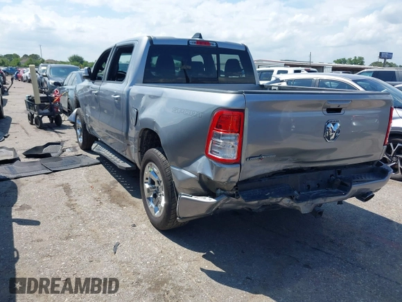 2022 Ram 1500 Lone Star with VIN 1C6RREFT3NN172794, listed as a IAAI auction lot 42071645 with 95,760 mi miles and . Bid and sale history available at DreamBid. Image 3.