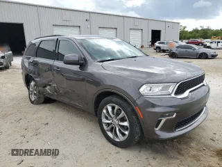 2021 Dodge Durango SXT Plus with VIN 1C4RDHAG9MC846556, listed as a Copart auction lot 53069424 with 48,474 mi miles and Salvage Title. Bid and sale history available at DreamBid. Image 4.