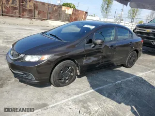 2013 Honda Civic Sdn LX with VIN 2HGFB2F50DH597561, listed as a Copart auction lot 50927385 with 142,034 mi miles and Salvage Title. Bid and sale history available at carsss.com. Image 1.