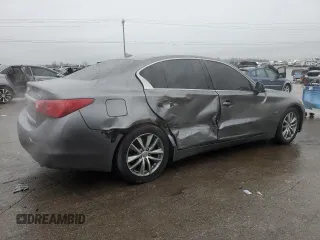 2015 Infiniti Q50 Premium with VIN JN1BV7AP0FM350554, listed as a Copart auction lot 45019465 with 95,069 mi miles and Salvage Title. Bid and sale history available at carsss.com. Image 3.