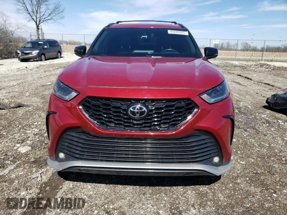2022 Toyota Highlander XSE z VIN 5TDJZRBH9NS212921, wystawiony jako Copart lot #49280265 z przebiegiem 77 160 mil mil oraz Szkoda całkowita • Salvage title. Historia ofert i sprzedaży dostępna na DreamBid. Obrazek 5.