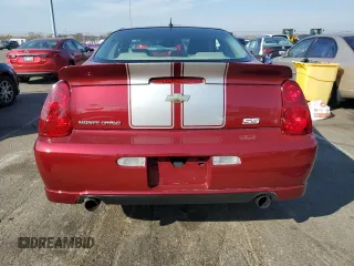 2007 Chevrolet Monte Carlo SS with VIN 2G1WL15C379186636, listed as a Copart auction lot 77616774 with 87,831 mi miles and Salvage Title. Bid and sale history available at carsss.com. Image 6.