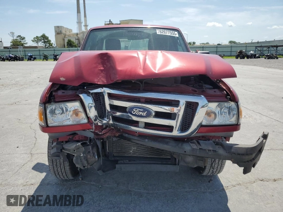 2011 Ford Ranger XL with VIN 1FTKR1ED1BPA27928, listed as a Copart auction lot 62077555 with 98,150 mi miles and Salvage title. Bid and sale history available at DreamBid. Image 5.