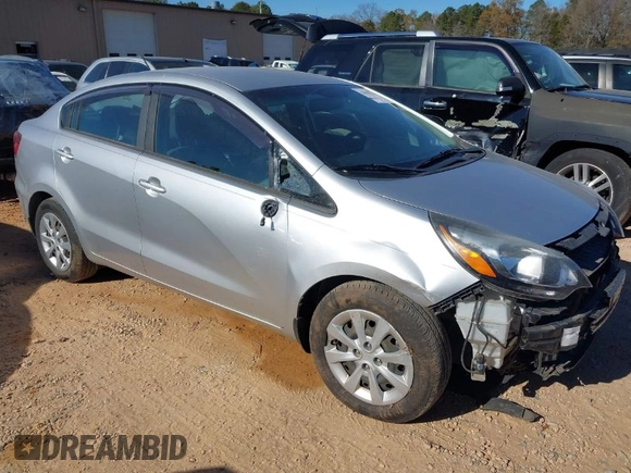 2017 Kia Rio LX with VIN KNADM4A35H6113776, listed as a IAAI auction lot 41035251 with 123,574 mi miles. Bid and sale history available at carsss.com. Image 1.