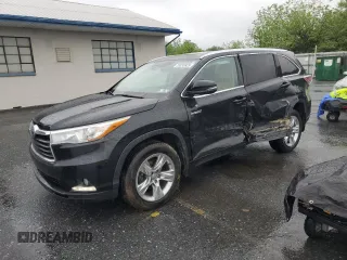 2015 Toyota Highlander Limited z VIN 5TDDCRFH9FS011045, wystawiony jako Copart lot #55835605 z przebiegiem 160 639 mil mil oraz Szkoda całkowita • Salvage title. Historia ofert i sprzedaży dostępna na DreamBid. Obrazek 1.