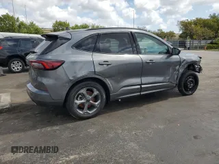 2024 Ford Escape ST-Line with VIN 1FMCU0MN8RUA25835, listed as a Copart auction lot 54491295 with 26,395 mi miles and Non Repairable. Bid and sale history available at carsss.com. Image 3.