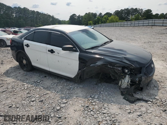 2014 Ford Police Interceptor with VIN 1FAHP2MK0EG131679, listed as a Copart auction lot 53848965 with 163,894 mi miles and Salvage title. Bid and sale history available at DreamBid. Image 4.