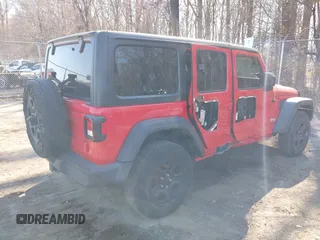 2018 Jeep Wrangler Unlimited Sport with VIN 1C4HJXDNXJW197207, listed as a IAAI auction lot 41757166 with 60,911 mi miles and . Bid and sale history available at DreamBid. Image 4.