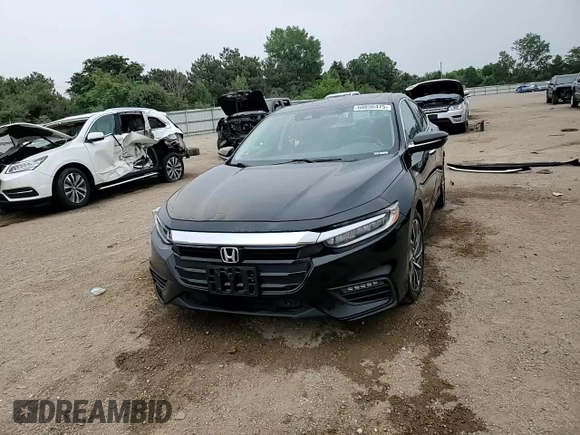 2022 Honda Insight Touring with VIN 19XZE4F94NE011720, listed as a Copart auction lot 60856475 with 19,512 mi miles and Salvage title. Bid and sale history available at DreamBid. Image 14.