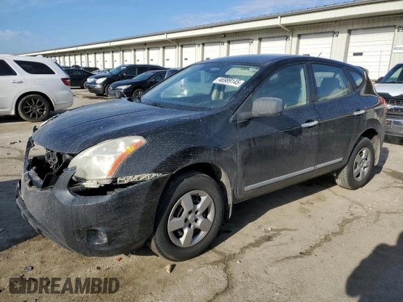 2013 Nissan Rogue S with VIN JN8AS5MVXDW661091, listed as a Copart auction lot 46989145 with 113,261 mi miles and Salvage Title. Bid and sale history available at DreamBid. Image 1.