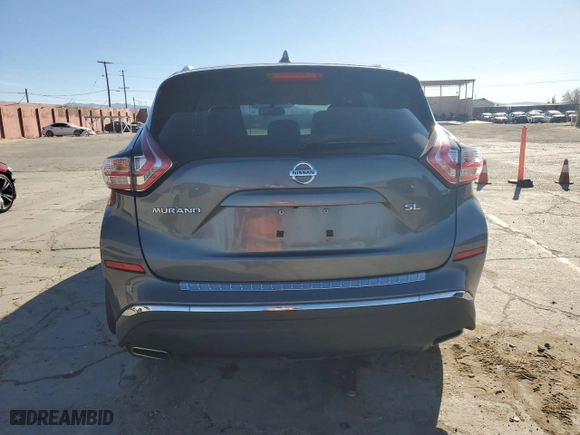 2017 Nissan Murano SV with VIN 5N1AZ2MG0HN135101, listed as a Copart auction lot 85617384 with 91,167 mi miles and Salvage Title. Bid and sale history available at carsss.com. Image 6.