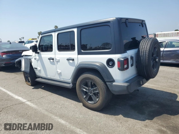 2022 Jeep Wrangler Unlimited Willys with VIN 1C4HJXDN6NW278386, listed as a Copart auction lot 56172195 with 45,259 mi miles and Salvage title. Bid and sale history available at DreamBid. Image 2.