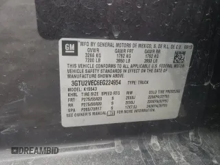 2014 GMC Sierra 1500 SLT z VIN 3GTU2VEC6EG224954, wystawiony jako Copart lot #62074012 z przebiegiem 190 215 mil mil oraz Szkoda całkowita • Salvage title. Historia ofert i sprzedaży dostępna na DreamBid. Obrazek 10.