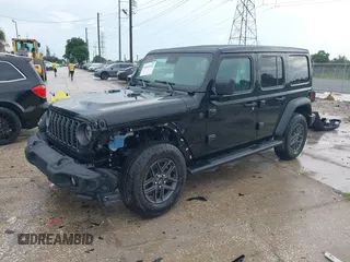 2025 Jeep Wrangler Sport S with VIN 1C4PJXDG9SW559915, listed as a IAAI auction lot 42653116 with 1,730 mi miles and . Bid and sale history available at DreamBid. Image 20.
