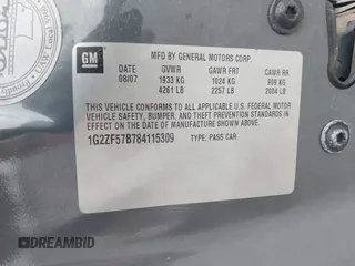 2008 Pontiac G6 1SV Value Leader z VIN 1G2ZF57B784115309, wystawiony jako IAAI lot #42314915 z przebiegiem 127 868 mil mil oraz . Historia ofert i sprzedaży dostępna na DreamBid. Obrazek 9.