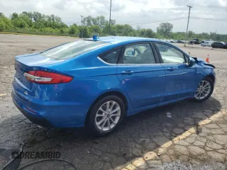2020 Ford Fusion SE with VIN 3FA6P0HDXLR107953, listed as a Copart auction lot 59684305 with 55,043 mi miles and Non repairable. Bid and sale history available at DreamBid. Image 3.
