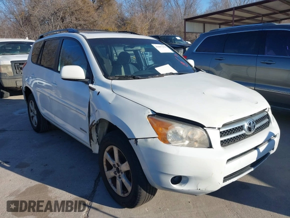 2008 Toyota RAV4 Ltd with VIN JTMZK31V485022675, listed as a IAAI auction lot 41697379 with 191,162 mi miles. Bid and sale history available at carsss.com. Image 6.