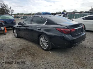 2021 Infiniti Q50 3.0t LUXE with VIN JN1EV7BP7MM706717, listed as a Copart auction lot 49763375 with 47,547 mi miles and Non Repairable. Bid and sale history available at carsss.com. Image 2.