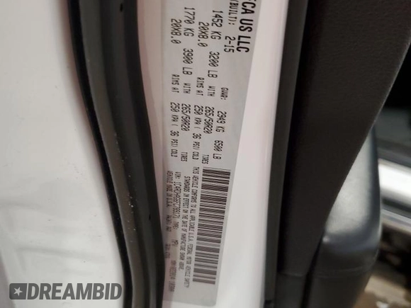 2015 Dodge Durango SXT with VIN 1C4RDHAG6FC789171, listed as a Copart auction lot 56335945 with 165,990 mi miles and Salvage title. Bid and sale history available at DreamBid. Image 13.