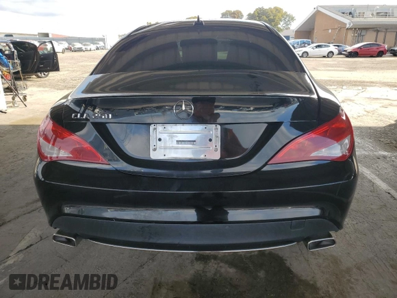 2015 Mercedes-Benz CLA 250 with VIN WDDSJ4EB1FN176192, listed as a Copart auction lot 50578155 with 124,292 mi miles and Salvage Title. Bid and sale history available at DreamBid. Image 6.