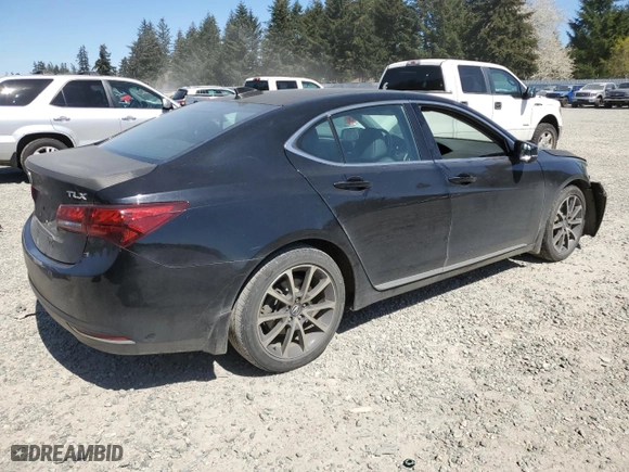 2016 Acura TLX V6 Tech with VIN 19UUB2F57GA004076, listed as a Copart auction lot 53543055 with 35,328 mi miles and Salvage Title. Bid and sale history available at carsss.com. Image 3.