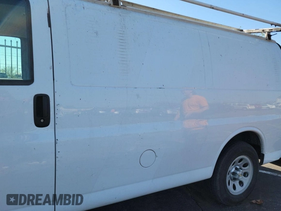 2013 Chevrolet Express Cargo with VIN 1GCSGAFX5D1172751, listed as a IAAI auction lot 42197435 with 115,388 mi miles and . Bid and sale history available at DreamBid. Image 1.
