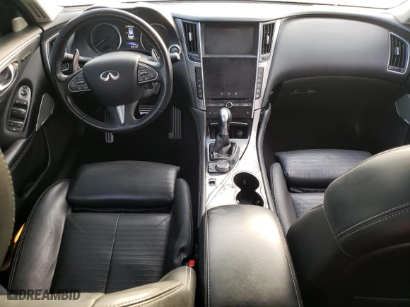 2017 Infiniti Q50 Red Sport 400 with VIN JN1FV7AP8HM850594, listed as a Copart auction lot 77464844 with 0 mi miles and Clean Title. Bid and sale history available at carsss.com. Image 8.