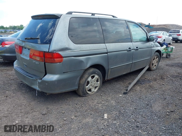 2000 Honda Odyssey EX with VIN 2HKRL1870YH623901, listed as a IAAI auction lot 42188870 with 151,254 mi miles and . Bid and sale history available at DreamBid. Image 4.