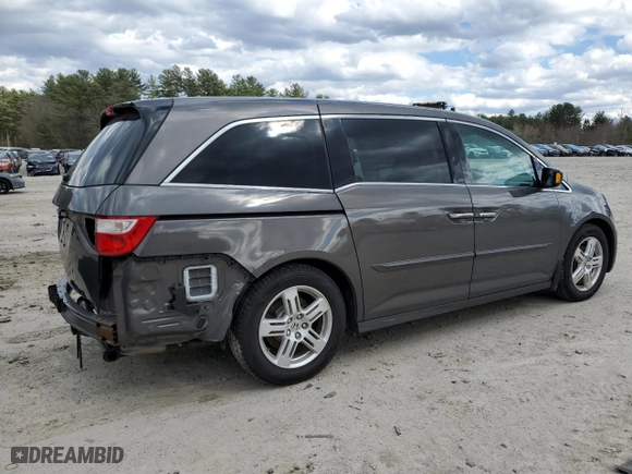 2013 Honda Odyssey Touring with VIN 5FNRL5H94DB087682, listed as a Copart auction lot 50081965 with 58,494 mi miles and Clean Title. Bid and sale history available at carsss.com. Image 3.