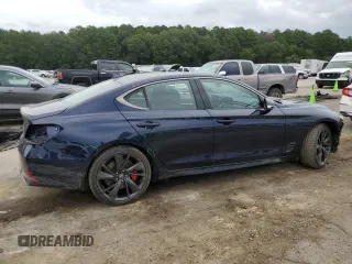 2023 Genesis G70 3.3T with VIN KMTG54TE7PU113169, listed as a Copart auction lot 71008994 with 17,864 mi miles and Salvage Title. Bid and sale history available at DreamBid. Image 3.