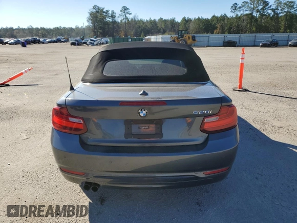 2016 BMW 2 Series 228i with VIN WBA1K9C57GV322347, listed as a Copart auction lot 86609324 with 68,395 mi miles and Clean Title. Bid and sale history available at carsss.com. Image 6.