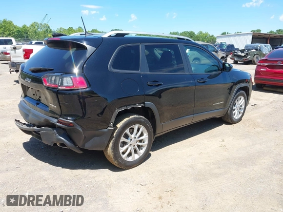 2020 Jeep Cherokee Latitude with VIN 1C4PJLCX1LD522106, listed as a IAAI auction lot 42329192 with 54,325 mi miles and . Bid and sale history available at DreamBid. Image 4.