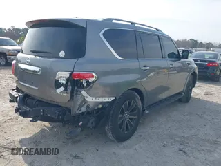 2018 Nissan Armada Platinum with VIN JN8AY2NF7J9331679, listed as a IAAI auction lot 41270116 with 115,433 mi miles. Bid and sale history available at carsss.com. Image 4.