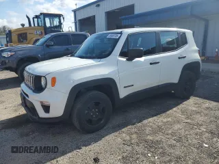 2019 Jeep Renegade Sport with VIN ZACNJBABXKPJ76546, listed as a Copart auction lot 55489785 with 58,004 mi miles and Salvage title. Bid and sale history available at DreamBid. Image 1.