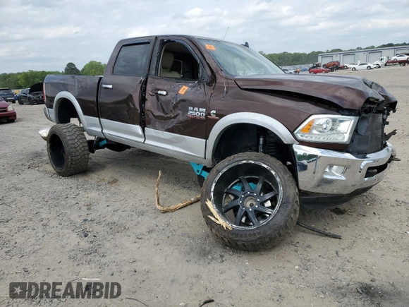 2014 Ram 2500 Laramie with VIN 3C6UR5FLXEG179678, listed as a Copart auction lot 53388095 with 128,112 mi miles and Salvage title. Bid and sale history available at DreamBid. Image 4.