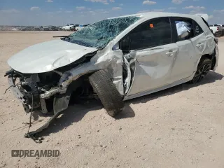 2019 Toyota Corolla Hatchback SE with VIN JTNK4RBE5K3017738, listed as a Copart auction lot 62849944 with 0 mi miles and Salvage Title. Bid and sale history available at carsss.com. Image 1.