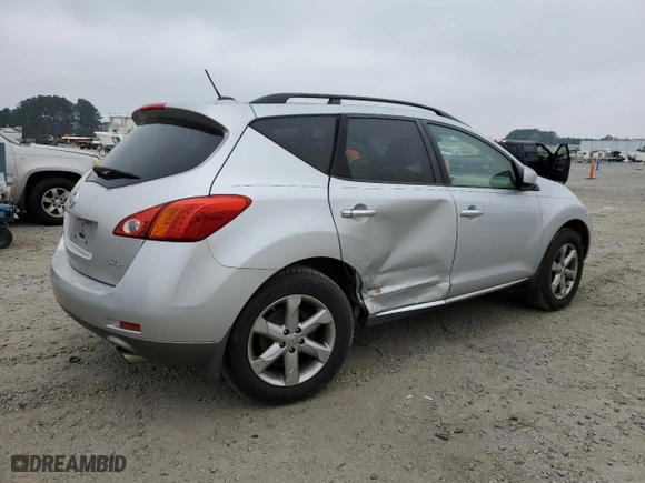 2009 Nissan Murano SL with VIN JN8AZ18U49W014926, listed as a Copart auction lot 48720165 with 138,386 mi miles and Salvage Title. Bid and sale history available at carsss.com. Image 3.