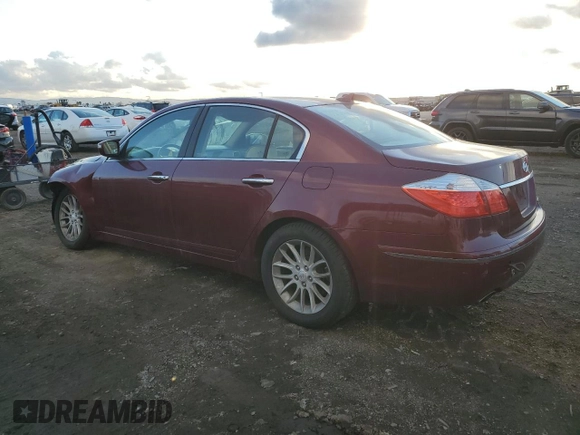 2011 Hyundai Genesis with VIN KMHGC4DE2BU118559, listed as a Copart auction lot 42318225 with 120,310 mi miles and Salvage Title. Bid and sale history available at carsss.com. Image 2.