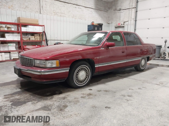 1995 Cadillac DeVille z VIN 1G6KD52B0SU247994, wystawiony jako IAAI lot #42310309 z przebiegiem 137 455 mil mil oraz . Historia ofert i sprzedaży dostępna na DreamBid. Obrazek 2.