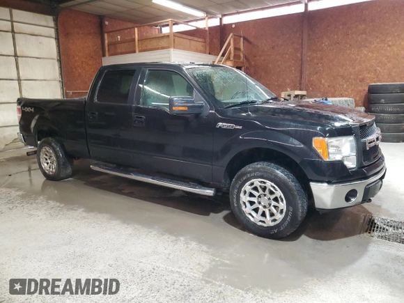 2013 Ford F-150 XL with VIN 1FTFW1EF1DFD11886, listed as a Copart auction lot 53393255 with 294,772 mi miles and Salvage Title. Bid and sale history available at carsss.com. Image 4.