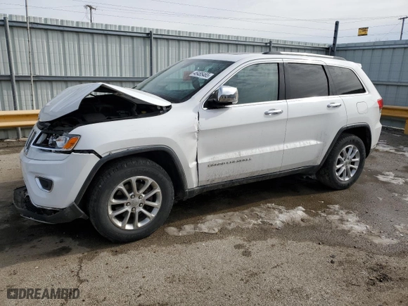 2014 Jeep Grand Cherokee Limited with VIN 1C4RJFBG3EC155195, listed as a Copart auction lot 46485465 with 119,648 mi miles and Salvage Title. Bid and sale history available at carsss.com. Image 1.