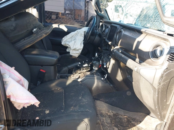 2019 Jeep Wrangler Unlimited Sport S with VIN 1C4HJXDGXKW500313, listed as a IAAI auction lot 41022680 with 82,864 mi miles and . Bid and sale history available at DreamBid. Image 5.