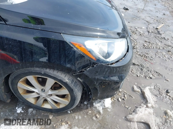 2012 Hyundai Accent SE with VIN KMHCU5AE6CU039158, listed as a IAAI auction lot 41721743 with 178,208 mi miles. Bid and sale history available at carsss.com. Image 6.