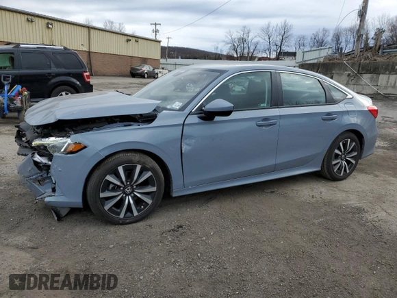 2024 Honda Civic Sedan EX with VIN 2HGFE1F71RH308620, listed as a Copart auction lot 48609545 with 10,435 mi miles and Salvage Title. Bid and sale history available at carsss.com. Image 1.