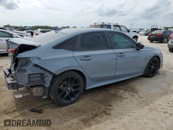 2022 Honda Civic Sport with VIN 2HGFE2F58NH542929, listed as a Copart auction lot 54201605 with 35,420 mi miles and Salvage Title. Bid and sale history available at carsss.com. Image 3.