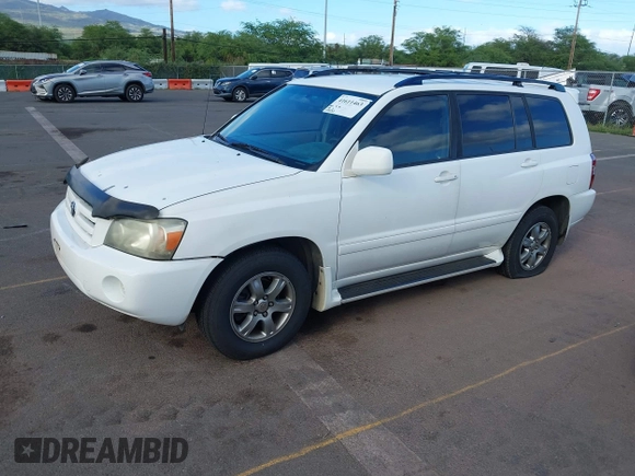 2005 Toyota Highlander z VIN JTEEP21A550090205, wystawiony jako IAAI lot #41611463 z przebiegiem 158 137 mil mil oraz . Historia ofert i sprzedaży dostępna na DreamBid. Obrazek 2.