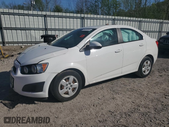 2015 Chevrolet Sonic LS with VIN 1G1JA5SH9F4160891, listed as a Copart auction lot 54387525 with 61,181 mi miles and Salvage title. Bid and sale history available at DreamBid. Image 1.