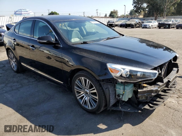 2014 Kia Cadenza Premium with VIN KNALN4D76E5148786, listed as a Copart auction lot 74369474 with 21,389 mi miles and Salvage Title. Bid and sale history available at carsss.com. Image 4.
